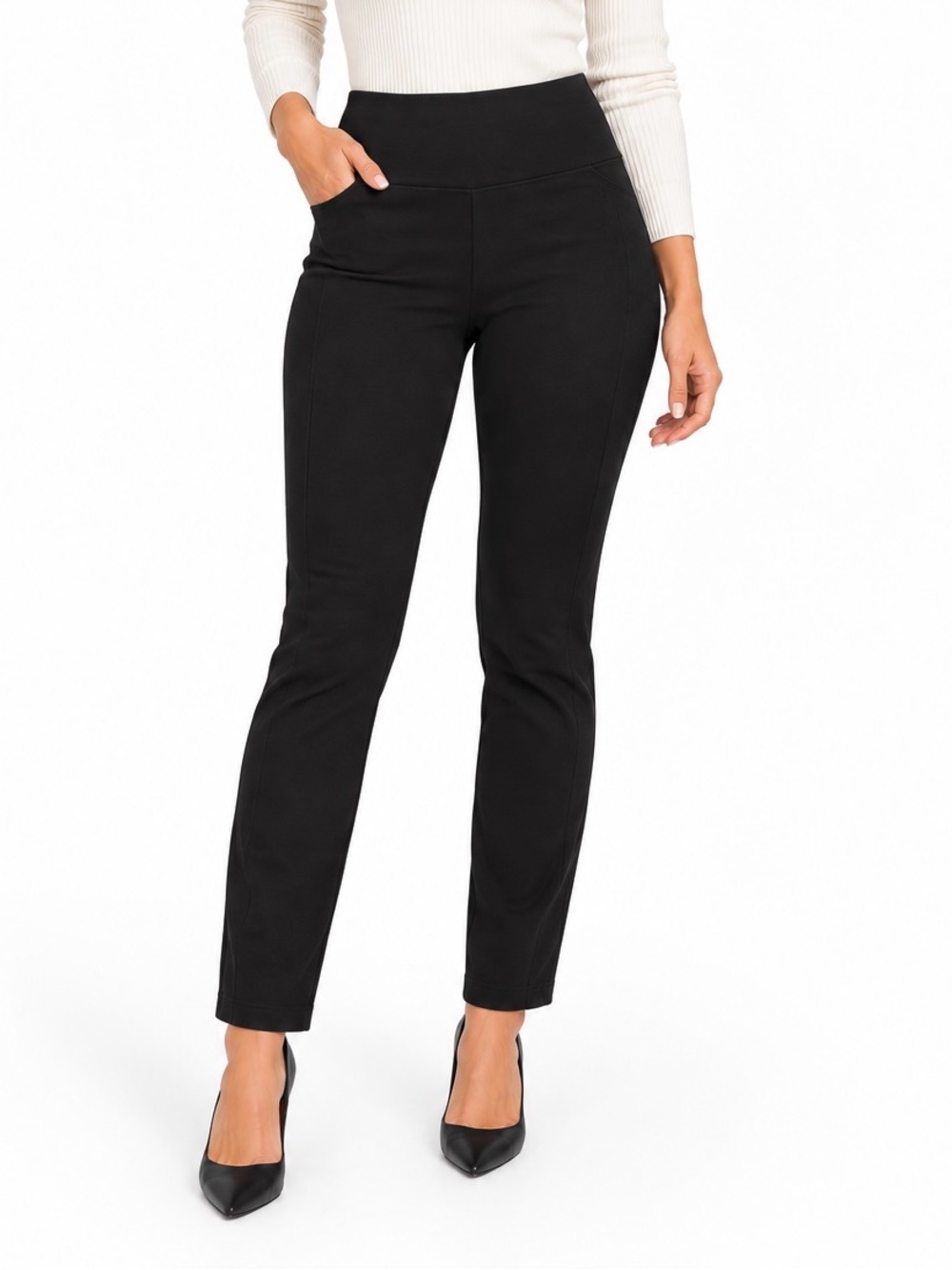 White House Black Market Black Skinny slim High-Waist Pants